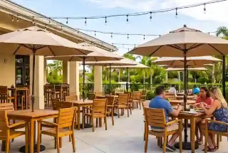 Outdoor Dining & Cafe at One Goa The Rhapsody